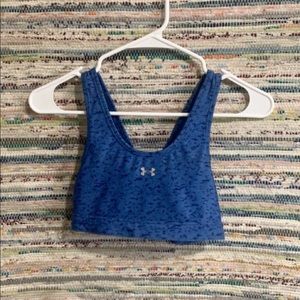 blue under armour  sports bra